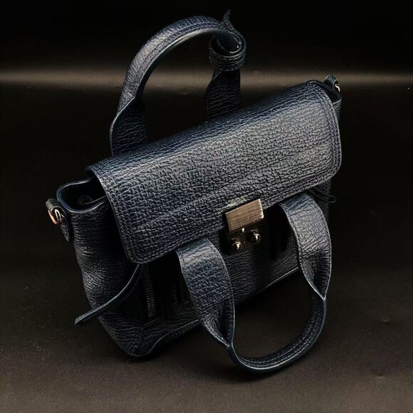 3.1 Phillip Lim Midnight Blue Satchel - Picture 7 of 15